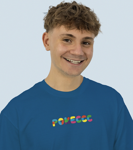 Tričko Pokeccc YouTube Life Modrá